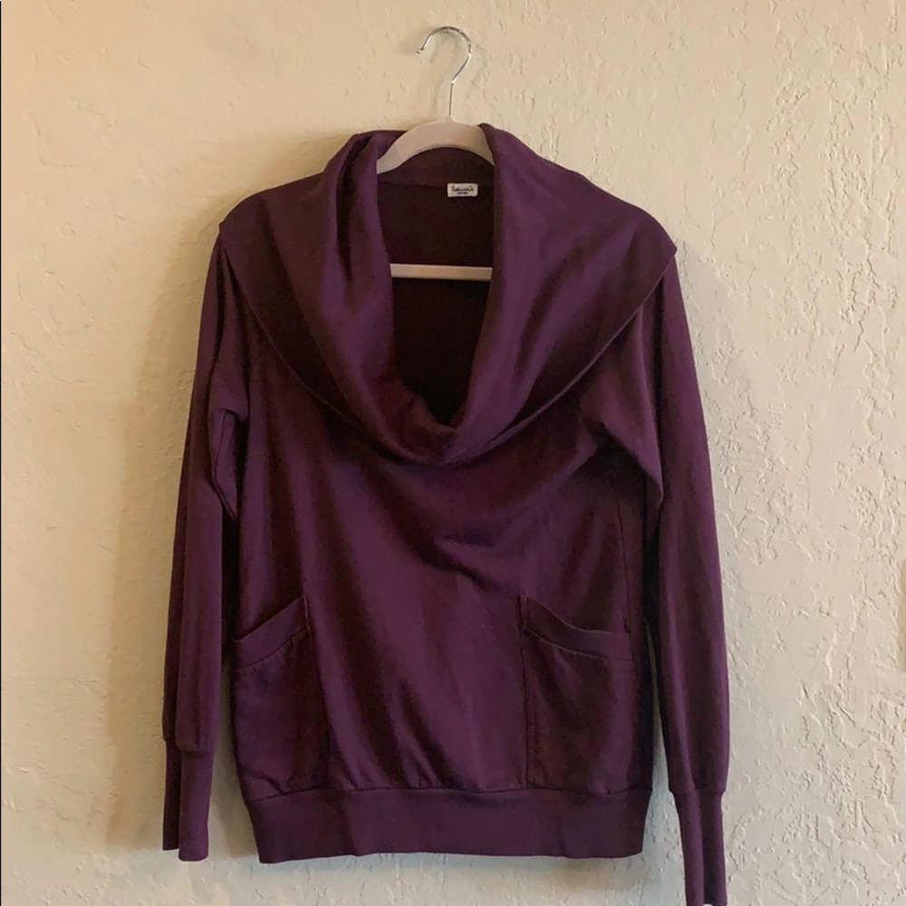 Splendid scoop neck or off the shoulder sweatshirt